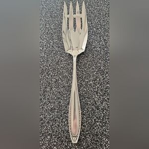 Wm.A. Rogers Heirloom Silver Plate Cold Meat Fork In Webster Pattern
